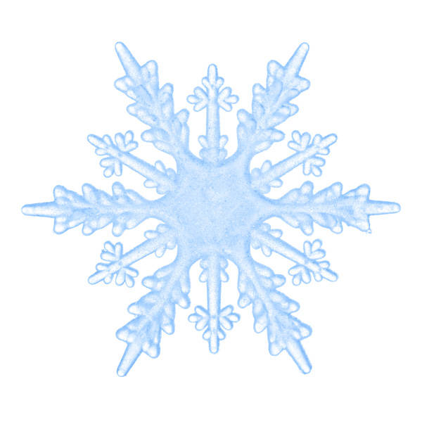 Beautiful blue snowflake isolated on a white background. Element for design