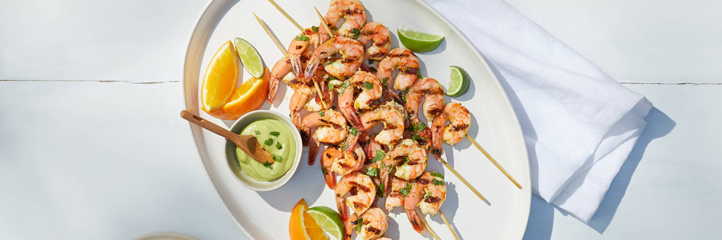 Citrus Garlic Shrimp Skewers-image