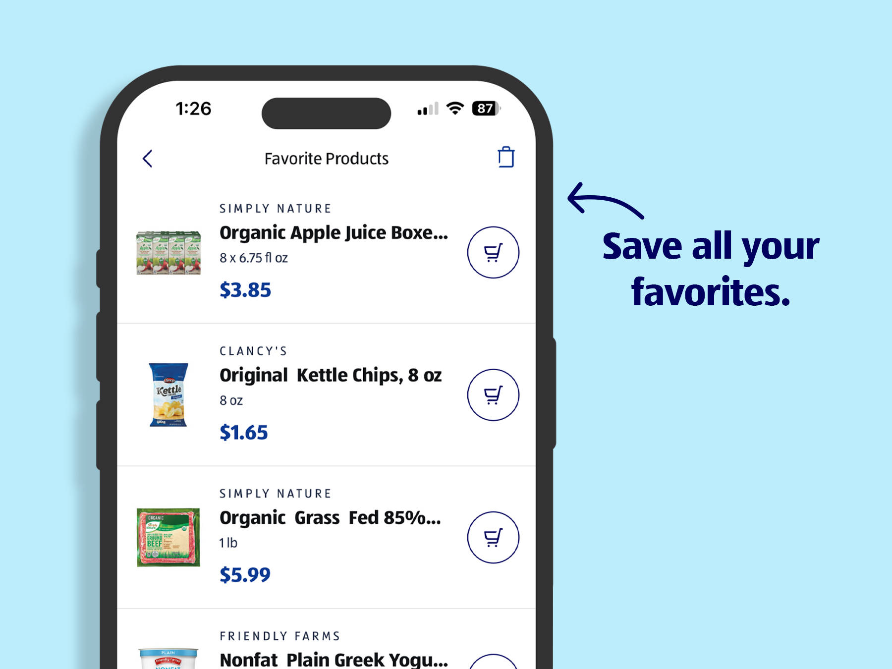Save all your favorites.
