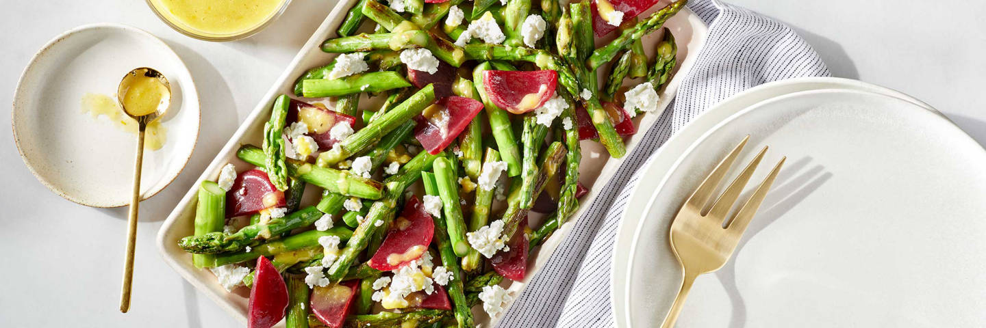 Beet and Asparagus Salad with Honey Lemon Vinaigrette-image