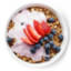 bowl of granola with yogurt and berries