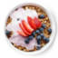 bowl of granola with yogurt and berries