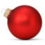 red christmas ball
