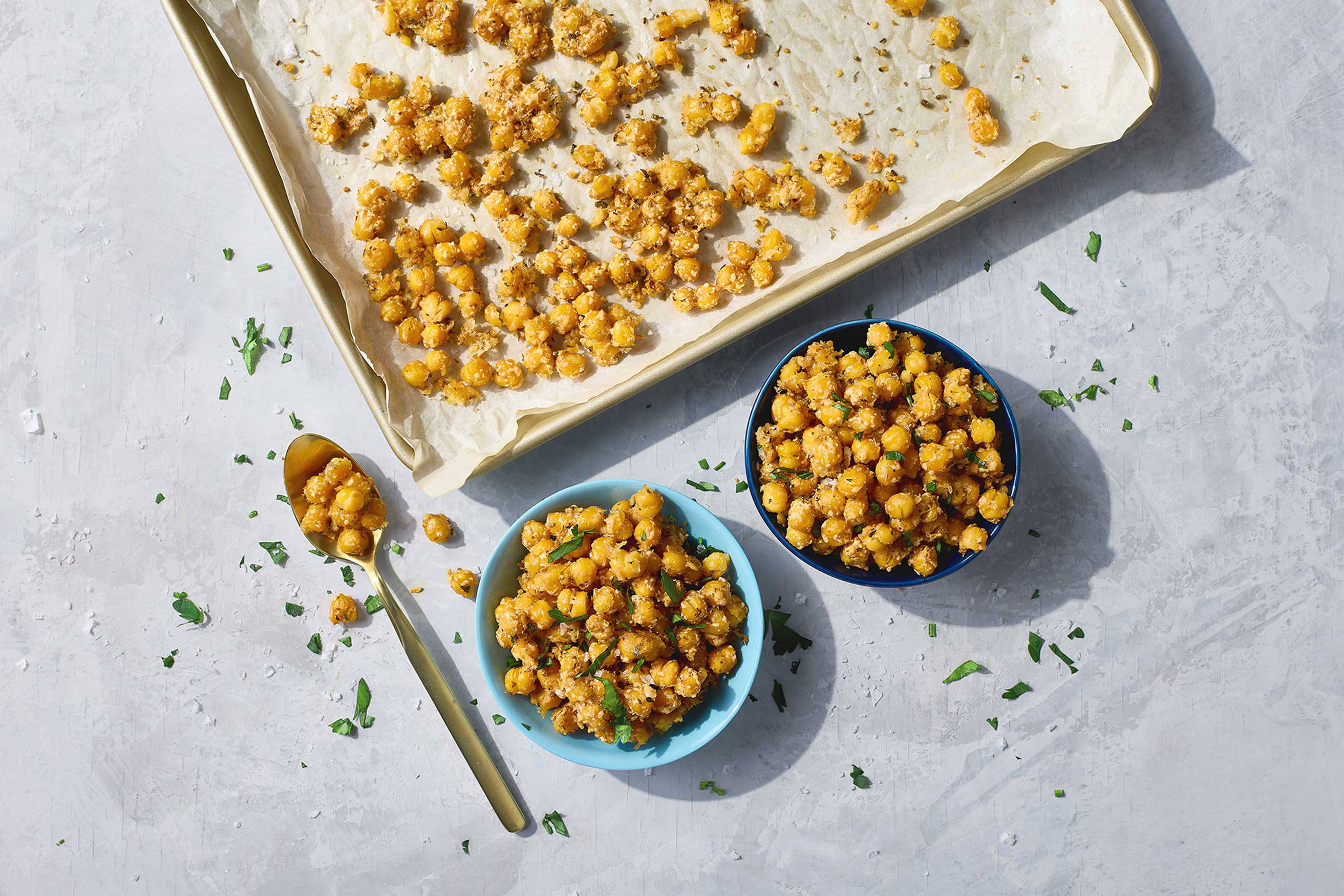 Parmesan Roasted Garbanzo Snacks