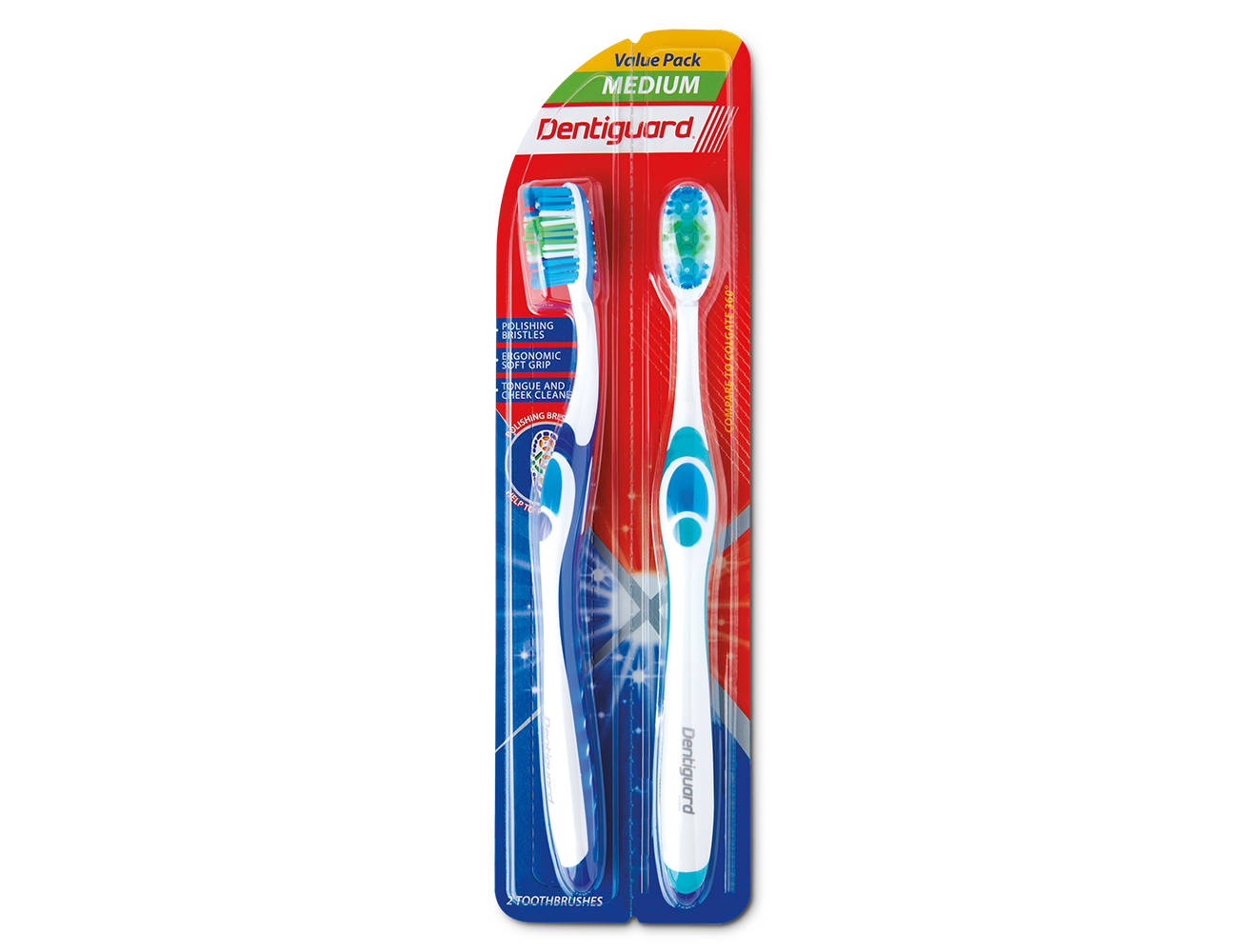 Medium Pro Plus Toothbrush, 2 count