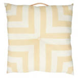 29” x 29” Taupe Stripe Floor Pillow