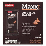 Dark Chocolate Sea Salt Maxx Bar, 4 count