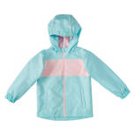 Kid's Blue/Pink Reflective Rain Jacket, Size M