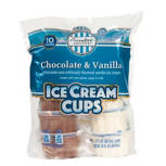 Vanilla and Chocolate Ice Cream Cups