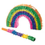 Rainbow Piñata and Stick
