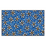 Blue/White Daisies Outdoor Accent Mat, 18" x 30"