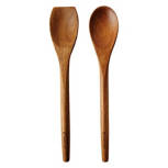 Acacia Wood Kitchen Spoons 2 Piece Set