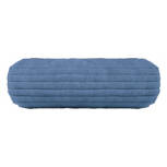 10” x 36" Ribbed Bolster Pillow, Blue