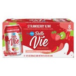 Strawberry  Kiwi Sparkling Flavored Water, 8 pack, 12 fl oz cans