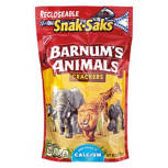 Barnum's  Animal Crackers Snak Sak, 8 oz