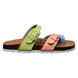 Kid's Pastel Colorblock Molded Footbed Sandals, Size 9/10