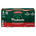 Lowfat Strawberry Probiotic Yogurt,  4 count