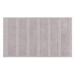 20" x 34" Kitchen Accent Rug - Ribcord Rectangle Gray