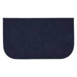 Navy Polygon Rounded Kitchen Accent Rug, 20" x 34"