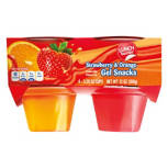 Strawberry and Orange Gel Cups, 4 count