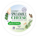 Garlic & Herb Gourmet Spreadable Cheese, 6.5 oz