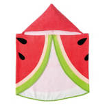 Watermelon Hooded Cotton Beach Towel, 24" x 48"