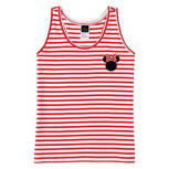 Women's Disney Minnie Mouse Red Stripe Tank Top, Size S