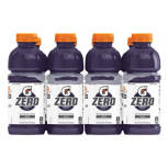 G  Zero Grape Sports Drink, 8 pack, 20 fl oz bottles