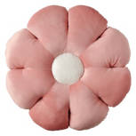 Pink/White Flower Decorative Pillow, 16" x 11.5"