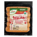 Organic  Mild Sweet Italian Chicken Sausages, 5 count