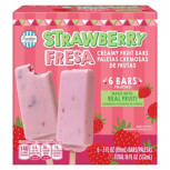 Premium Strawberry Fresa Ice Cream Bars, 6 count
