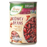 USDA Organic Red Kidney Beans, 15.5 oz Can