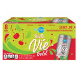 Cherry Lime Sparkling Flavored Water, 12 fl oz cans, 8 pack