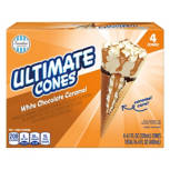 White Chocolate  Caramel Flavored Ultimate Cones, 4 count