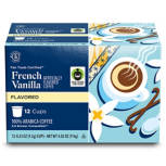 Fair Trade French Vanilla Flavored Single Serve Coffee Pods, 12 count