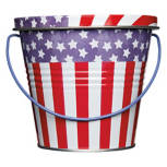 USA Flag Citronella Tin Candle