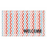 Patriotic Waves Welcome Indoor/Outdoor Doormat, 18" x 30"