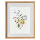 Yellow Floral Framed Spring Wall Art, 16" x 20"