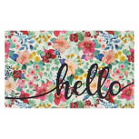 Floral Hello Outdoor Accent Mat, 18" x 30"