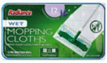 Lavender Wet Mopping Cloth Refills, 12 count