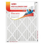 High Allergen Care Electrostatic Air Filter - 20" x 25" x 1"