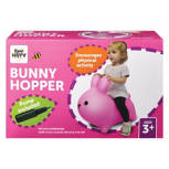 Inflatable Pink Bunny Hopper with Pump