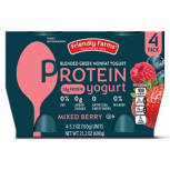Mixed Berry Protein Blended Nonfat Greek Yogurt Cups, 4 count