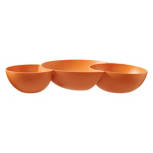 Copper 3-Section Chip & Dips Tray, 11.6" x 16.7" x 3"