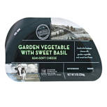 Garden Vegetable with Sweet Basil Semi-Soft Hand Crafted Cheese, 8 oz