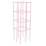 Red 4-Panel Vegetable Support Tower, 47" x 14" x 14"