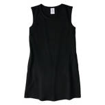 Women's Black Crew Neck Sleeveless Summer Dress, Size XL