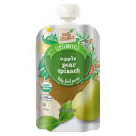 Organic Apple Pear Spinach Baby Food Puree, 4 oz