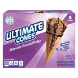 Chocolate  Flavored Fudge Ultimate Cones, 4 count