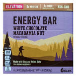 White Chocolate Macadamia Nut Energy Bars, 6 count